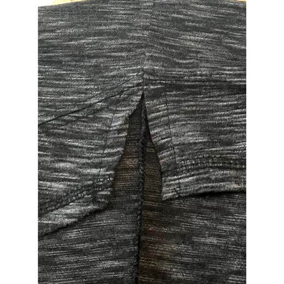 BCG PLUS COLD SHOULDER CAP SLEEVE SCOOP NECK BLOUSE, WOMENS, 3X, HEATHER GREY - Picture 9 of 12